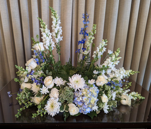 Blue and White Urn Garden