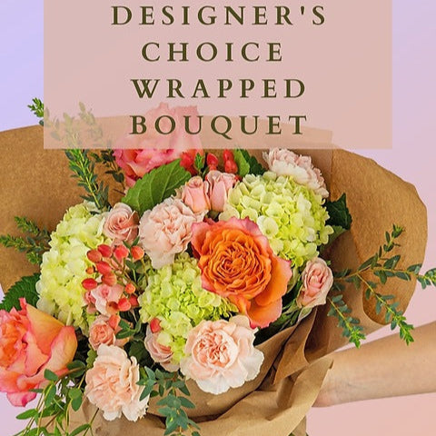 Designer's Choice Wrapped Bouquet